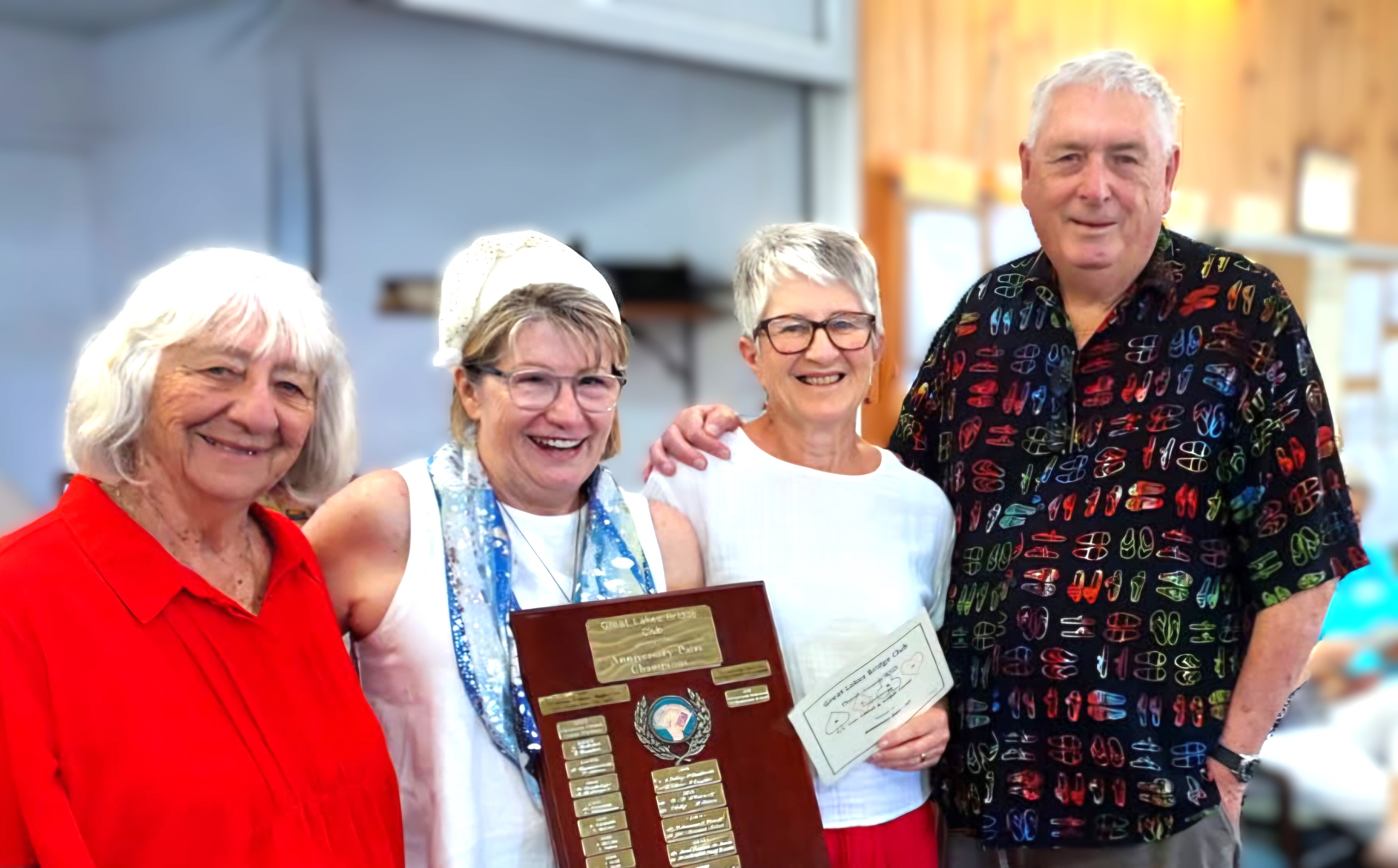Bev Daniel, Bronwyn Boehm, Fran & Wayne Carroll
