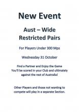 Aust wide restricted pairs